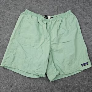 Patagonia Shorts Mens Large Green NetPlus Shells Outdoors Baggies Swim Hiking